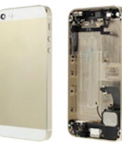 iPhone 5 Carcasa Central + Tapa Batería Dorada-Blanca