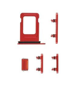 iPhone 11 SET Botones con Bandeja SIM Roja