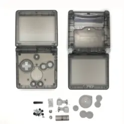 Carcasa Transparente Negro para Gameboy Advance SP