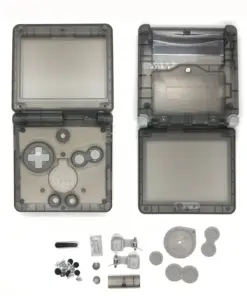 Carcasa Transparente Negro para Gameboy Advance SP