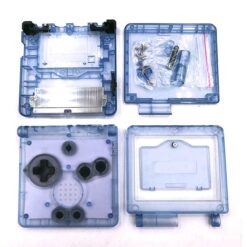 Carcasa Transparente Azul para Gameboy Advance SP