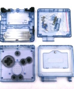 Carcasa Transparente Azul para Gameboy Advance SP