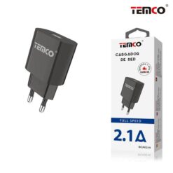 Cargador USB Color Negro para Móviles TEMCO