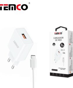 Cargador USB con Cable Color Blanco para Android TEMCO