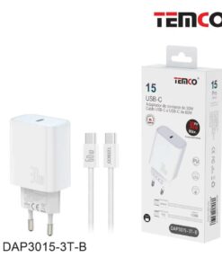 Cargador Tipo-C con Cable color Blanco TEMCO