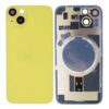 iPhone 14 Tapa Trasera con Soporte de Metal Amarilla