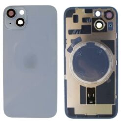 iPhone 14 Tapa Trasera con Soporte de Metal Azul