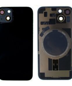 iPhone 14 Tapa Trasera con Soporte de Metal Negra