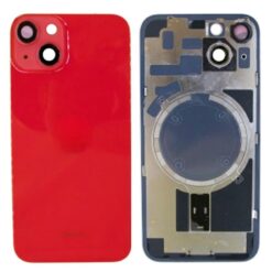iPhone 14 Tapa Trasera con Soporte de Metal Roja